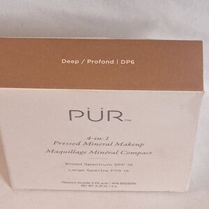 PÜR 4-in-1 Pressed Mineral Makeup Deep DP6 SPF 15 Compact Foundation 8g New